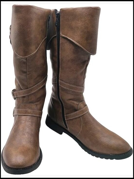 Men\'s Mid-Calf Gothic Boots Renaissance Pirate Costume Pull On Boots main image 5